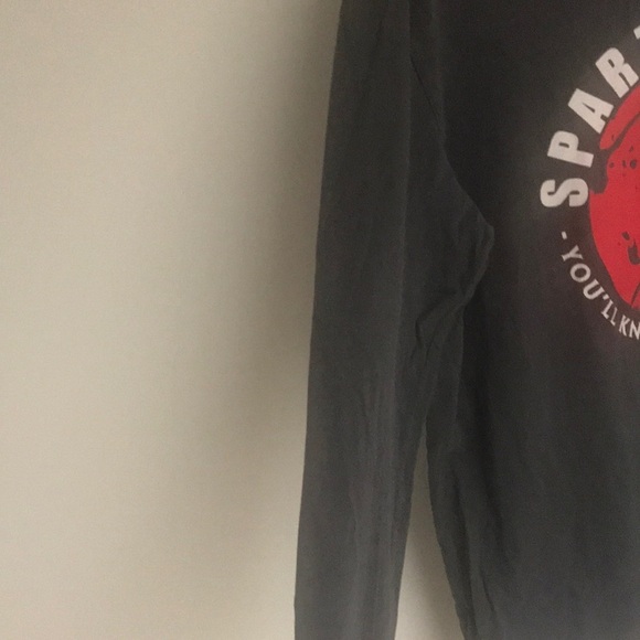 Spartan Race Participants Long Sleeve Tee Shirt Gray and Red XL - Picture 4 of 5